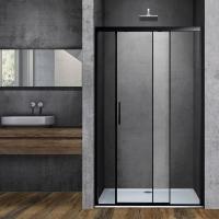 Душевая дверь Vincea Soft VDS-3SO110CLB, 1100, черный, стекло прозрачное