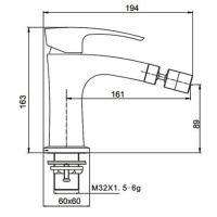 Смеситель для биде Gappo G5007-3, золотой