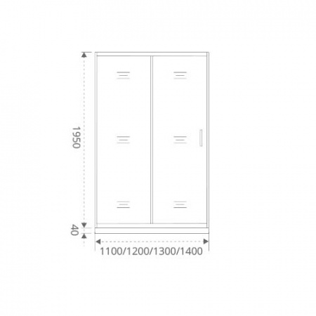 Душевая дверь Good Door ANTARES WTW-110-W-CH