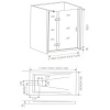 Душевая дверь Good Door SATURN WTW-140-C-CH-R