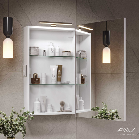 Зеркальный шкаф Alavann Cosmetic 55 с приближением