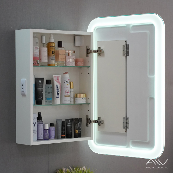 Зеркальный шкаф Alavann Cosmetic Light 60