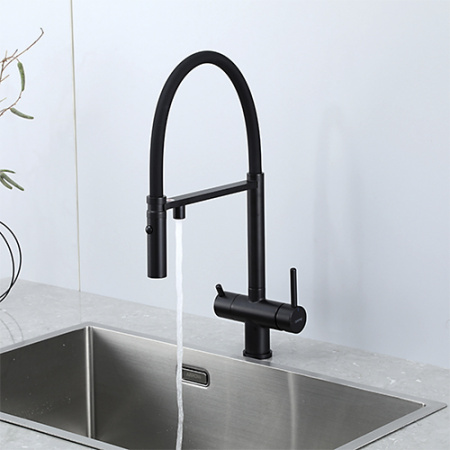 Смеситель для кухни (мойки) Gappo G4397-86 черный