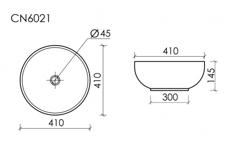 Накладная раковина Ceramicanova Element CN6021