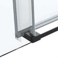 Душевая дверь Vincea Como Soft VDS-1CS110CLB, 1100, черный, стекло прозрачное