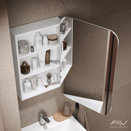 Зеркальный шкаф Alavann Cosmetic 60 с приближением