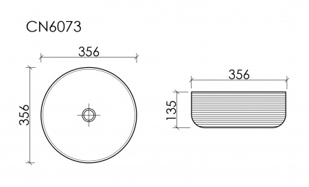 Накладная раковина Ceramicanova Element CN6073MW