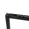 Душевая дверь Vincea Slim Soft VDS-1SS150CLB, 1500, черный, стекло прозрачное