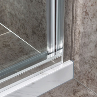 Душевая дверь Vincea Slim-U VDS-2SU120CLB, 1200, м.черный, стекло прозрачное