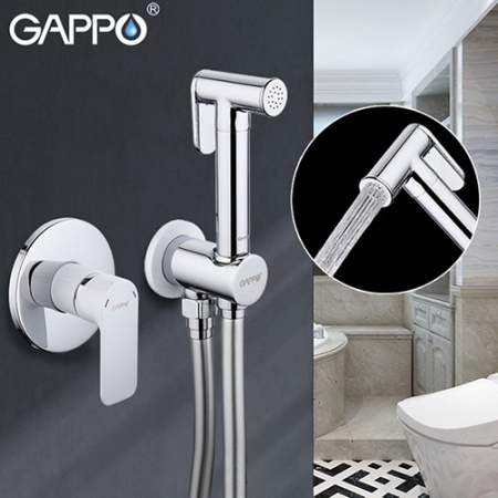Встраиваемый смеситель с гигиеническим душем Gappo Noar G7248