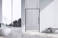 Душевая дверь Vincea Slim-N VDS-4SN140CLB, 1400, черный, стекло прозрачное