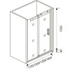 Душевая дверь Good Door ALTAIR WTW-110-C-CH