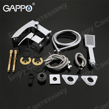 Смеситель на борт ванны на 3 отверстия Gappo Jacob G1107