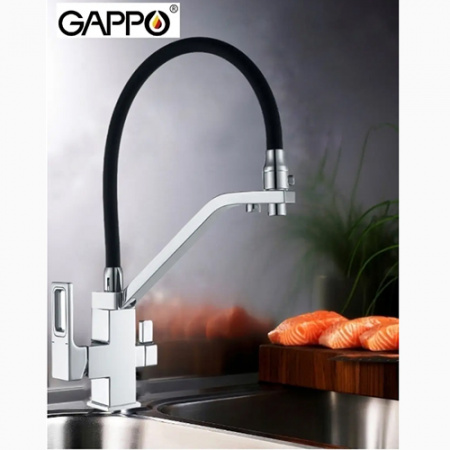 Смеситель для кухни с подключением фильтра питьевой воды Gappo G4318