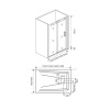 Боковая панель Good Door GALAXY SP-70 профиль черный матовый