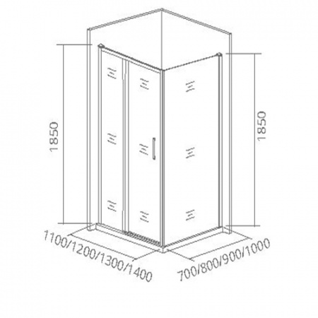 Боковая панель Good Door NEO SP-100-C-CH
