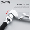 Смеситель для кухни (мойки) Gappo G4348 белый/черный