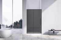 Душевая дверь Vincea Slim-N VDS-4SN140CGB, 1400, черный, стекло тонированное