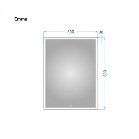 Зеркало с подсветкой Alavann Emma 60