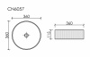 Накладная раковина Ceramicanova Element CN6057MDB